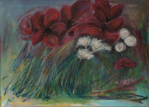 Blumen im Wind; 2019