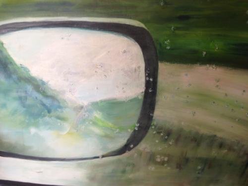 Landschaft bei Regen; 2020